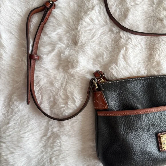 Dooney & Bourke Black and Brown Crossbody Bag - Picture 2 of 10
